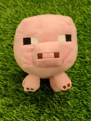 #ad Minecraft Mojang 6” Jinx Pink Pig Plush Stuffed Animal Toy $10.00