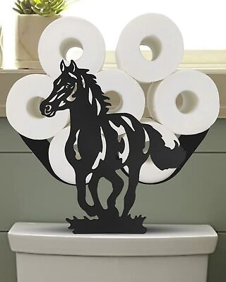 #ad Horse Toilet Paper Holder Stand Freestanding Toilet Paper Tissue Storage Fit... $45.86