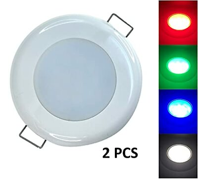 #ad Pactrade Marine RV Boat Pontoon Red Green Blue White LED 2 PCS Courtesy Ceiling $67.99