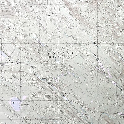 #ad Map Forest Maine New Brunswick 1988 Topographic Geo Survey 1:24000 27x22quot; TOPO4 $44.99