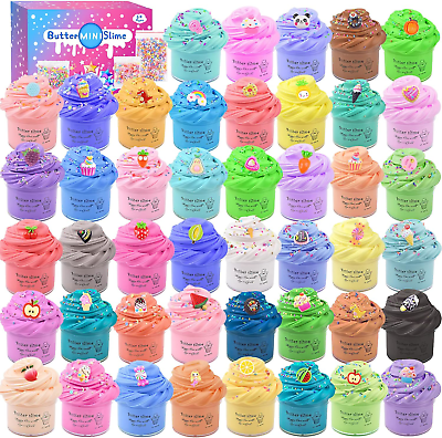 #ad 45 Pack Mini Butter Slime Kit Scented Slime Party Favor Gifts DIY Putty Stress $26.78