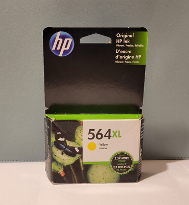 #ad HP 564XL Yellow Original High Yield Ink Cartridge CB325WN#140 Printer Ink $10.99