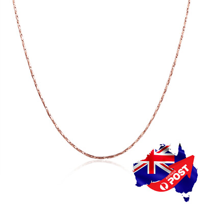 #ad Wholesale 18K Gold GP Women#x27;s 0.5mm Slim Chain Necklace for Pendants 3 COLORS AU $5.95