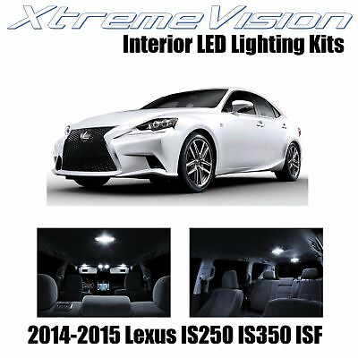 #ad XtremeVision Interior LED for Lexus IS250 IS350 ISF 14 15 11 PCS Pure White $11.99
