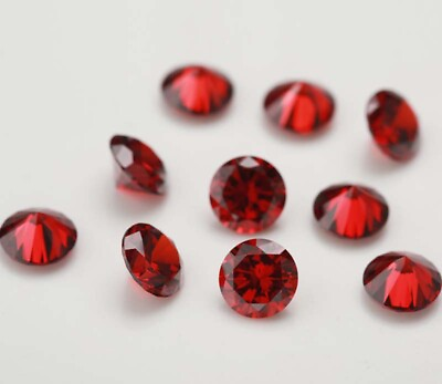 #ad #ad Wholesale Natural Mine Red Ruby Round Faceted Cut VVS Loose Gemstone U Pick Size $5.45