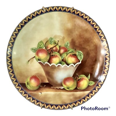 #ad Vintage Formalities by Baum Bros. Theresa Collection Apple 8quot; Plate w Hanger $9.99