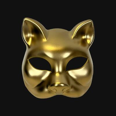 #ad All GOLD Cat DIY Unisex Masquerade Mask Unisex Halloween Mask $16.95
