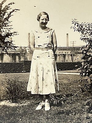 #ad YE Photograph Portrait Pretty Woman Glasses Dress Style Fashion Cute 1930#x27;s $14.50