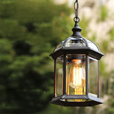 #ad Outdoor Pendant Lighting Courtyard Chandelier Light Garden Porch Ceiling Lights AU $115.62