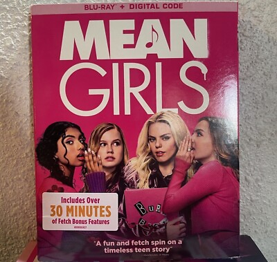 #ad Mean Girls 2024 Blu Ray Digital Code Musical New Sealed W Slipcase $15.90