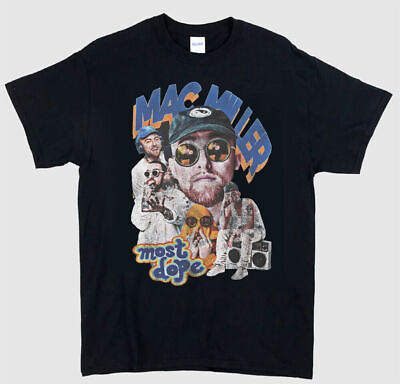 #ad Mac Miller Hip Hop Vintage 90s T Shirt Mac Miller Most Dope Shirt For Men W $15.99