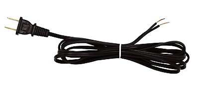 Black Lamp Cord 12 Foot Long Replacement Repair Part 18 2 SPT 1 Wire 1 Pack $8.99