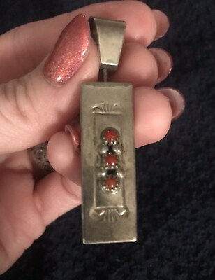 #ad Sterling Silver 3 sided Pendant $50.00