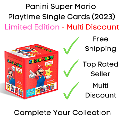 #ad Panini Super Mario Playtime Limited Edition Cards 2023 Multi Discount GBP 8.95
