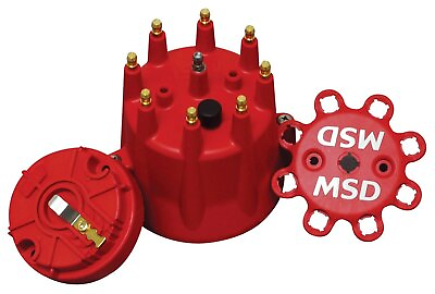 #ad MSD 84335 HEI Distributor Cap and Rotor Kit Red $56.32