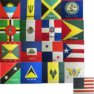 #ad Choose quot; Country Flag quot; Design Bandana 100% COTTON 22 X 22quot; Headwrap Scarf $4.99