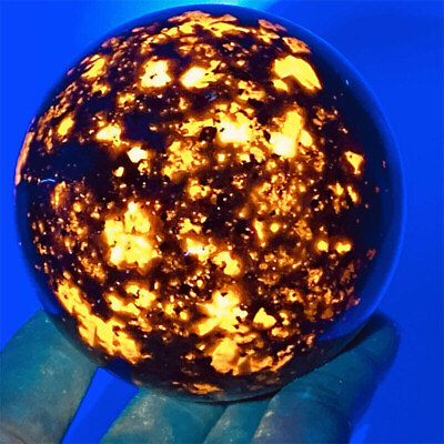 #ad 1pc Natural Yooperite Ball Quartz Crystal Polished Sphere reiki 50mm healing $13.64
