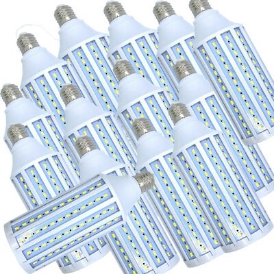 #ad E26 LED Corn Light Bulb 6000K Cool Daylight White Super Bright 50W 60W 450W Eq. $12.99