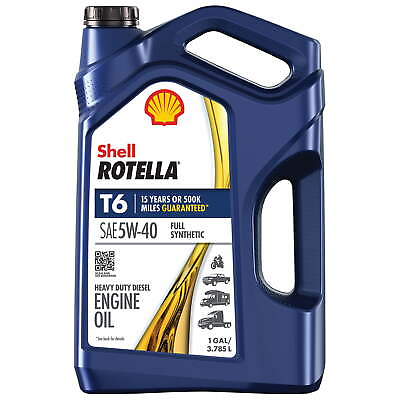 #ad Shell Rotella T6 Full Synthetic 5W 40 Diesel Engine Oil 1 Gallon Motor Oil $22.13
