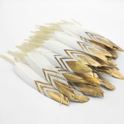 #ad Natural Wedding Decoration Feathers Plumes Party Goose Feather Diy Crafts 1pack $10.52