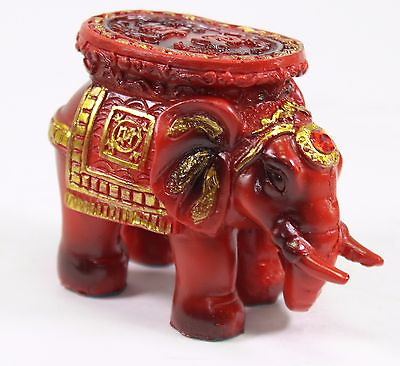 #ad Feng Shui 3.5quot; Red Elephant Trunk Statue Lucky Figurine Gift and Home Decor $7.99