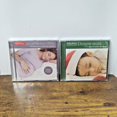 #ad Lot of 2 FRENCH Fisher Price Music CDs For Future Mothers amp; Christmas Lullabies $12.99