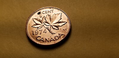 #ad Canada 1974 BU Small Cent Penny. C $3.29