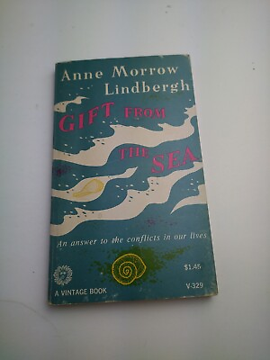#ad Gift From The Sea Anne Morrow Lindbergh 1955 Paperback Book 1st edition. $450.00
