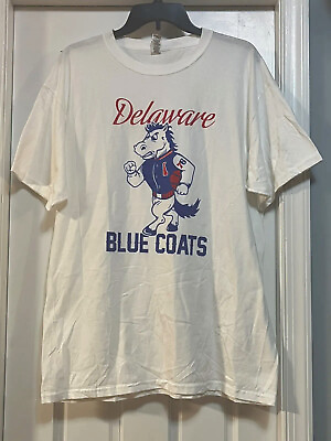 #ad Delaware Blue Coats T shirt Shirt Philadelphia 76ers NBA Basketball Large RARE $74.99