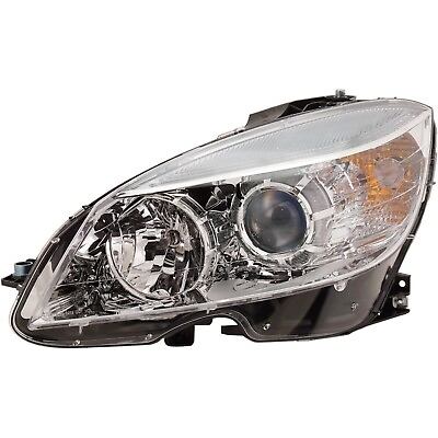 #ad Headlight For 2008 2011 Mercedes Benz C300 Driver Side Halogen with bulb s $114.98