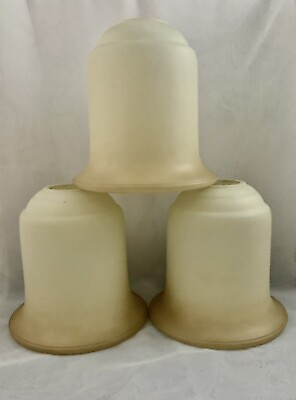 Giluta Bell Shaped Glass Creamy Antique Look Replacement Shades 3 $30.00