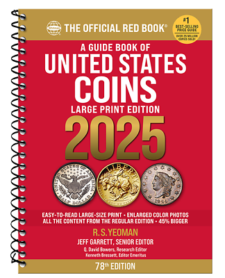 #ad 2025 Red Book Price Guide 78th Edition Large Print In Stock and Shipping NOW $26.85