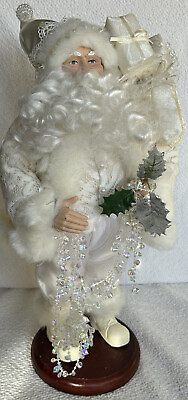#ad All White Standing Santa Figure White Satin Fur amp; Gifts Creative Designs Ltd. $112.35
