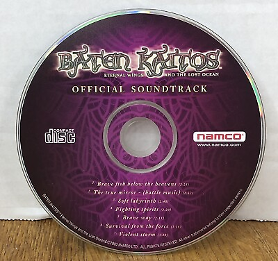 #ad BATEN KAITOS Eternal Wings amp; Lost Ocean Official Soundtrack CD DISC ONLY Tested $16.99