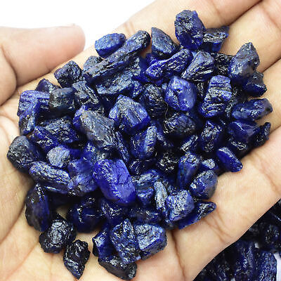 #ad NATURAL Uncut Rough Blue Sapphire 250 Ct CERTIFIED Loose Gemstone Lot $10.08