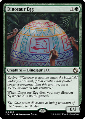 #ad MTG Dinosaur Egg The Lost Caverns of Ixalan Commander $1.69