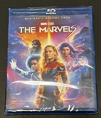 #ad The Marvels BLU RAY DIGITAL CODE No Slipcover $18.55