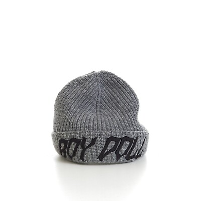 #ad CELINE 395$ Medium Grey Beanie “Boy Doll” Embroidery Ribbed Wool $220.00