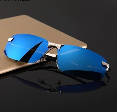 New Polarized Sunglasses For Men Black Shades UV400 $13.50