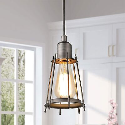 #ad #ad Pendant Lighting for Kitchen Island Farmhouse Mini Wire Cage Hanging Light $29.99