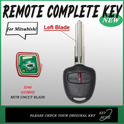 #ad for Mitsubishi L200MonteroPajeroShogunTriton Remote Car Key MIT8 Uncut Blade $14.30