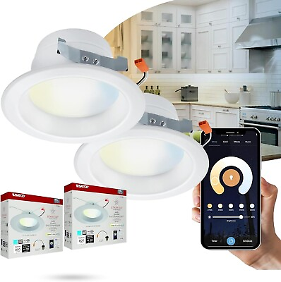 #ad Satco S11260 10W LED Recessed Downlight Starfish IOT Tunable White 2 Pack $35.99