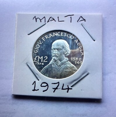 #ad 1974 coin Malta in Mint condition GEO V.FRANCESCO ABELA. GBP 35.00