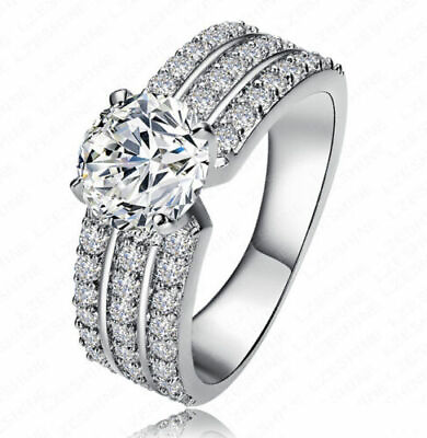 #ad wedding engagement ring 925 stamped ladies fashion rings $20.00