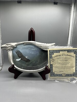 #ad Bradford Exchange quot;Glorious Flightquot; 3D Plate Silver Sovereigns W COA $26.95
