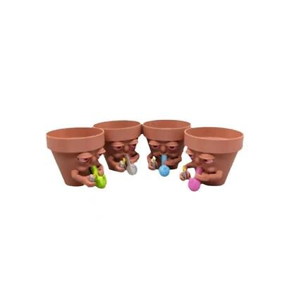 #ad Resin Garden Planter Desktop Decoration Gift Cartoon Cute Plant Pots Smoking $39.40