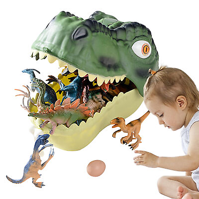 #ad 45 PCS Dinosaur Toys For Kids Realistic Dinosaur Characters With Eggs Trees $38.96