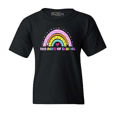 #ad 100 Days of School Rainbow Youth#x27;s T Shirt 100Rainbow Shirts $13.99