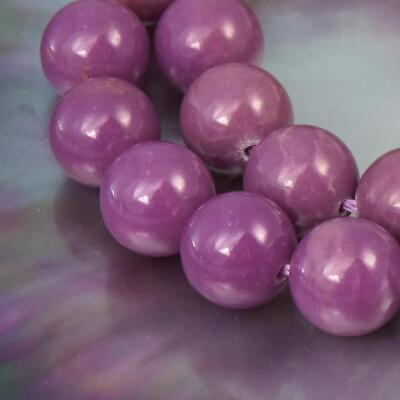 #ad 9mm Rare Natural Phosphosiderite Bead Strand Smooth Round Gemstone Chile 22.29g $29.00
