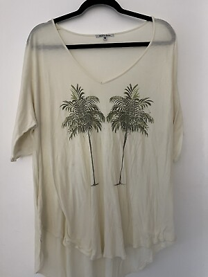 #ad Wildfox Swim Ladies Coverup Size Small Featuring Palm Trees $10.00